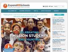 Tablet Screenshot of expandedschools.org